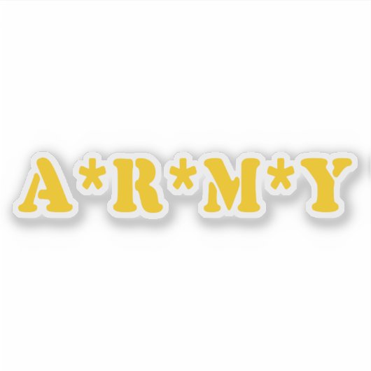 A*R*M*Y STICKER (Voorkant)