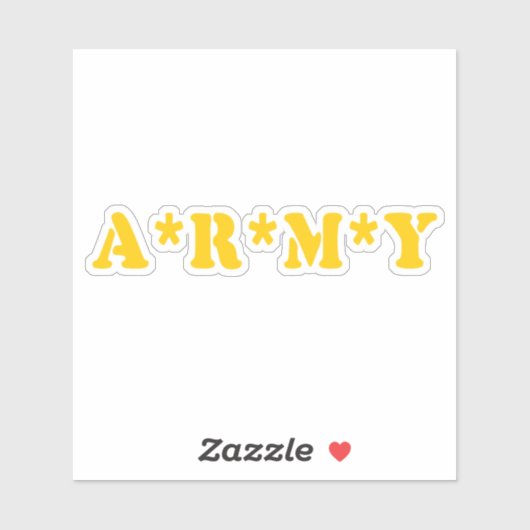 A*R*M*Y STICKER (Vel)