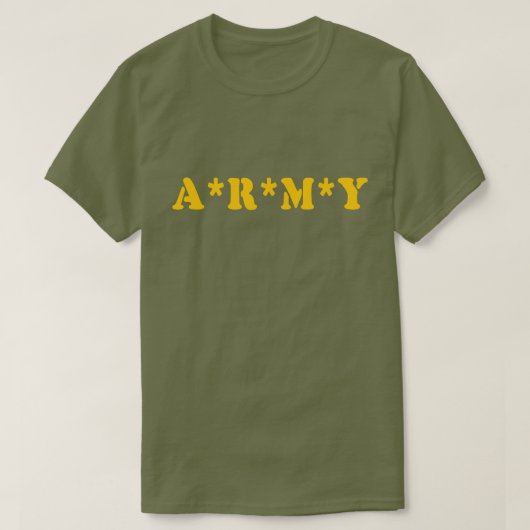A*R*M*Y T-SHIRT (Design voorkant)