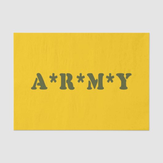 A*R*M*Y TISSUEPAPIER (Voorkant)