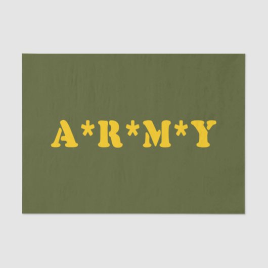 A*R*M*Y TISSUEPAPIER (Voorkant)