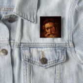 A Rabbi Vierkante Button 5,1 Cm (In situ)