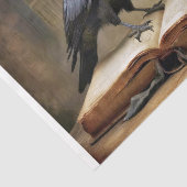 A raven and the key to knowledge tissuepapier (Detail)