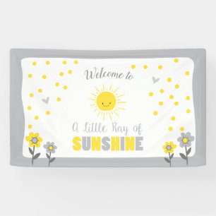 A Ray of Sunshine Baby shower Achtergrond Banner S
