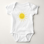 A Ray of Sunshine Baby shower Baby Creeper Sun Romper (Voorkant)