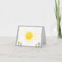 A Ray of Sunshine Baby shower Dank u kaart