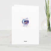 Ă?re carte d'anniversaire de petit-fils avec le (Dos)