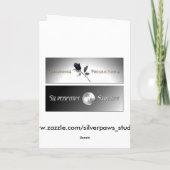 Ă?re carte de Noël mariée - houx (Dos)