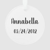 Ă?re fille personnalisée de chat de chaton de Noël (dos)