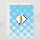 Ă?re invitation de fête d'anniversaire de photo (Dos)