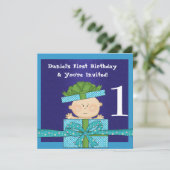 Ă?re invitation de MODÈLE de fête d'anniversaire (Debout devant)