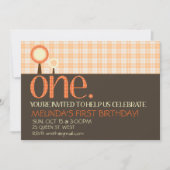 Ă?re invitation simple douce d'anniversaire (Devant)