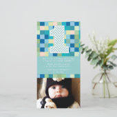 Ă?re note de carte photo de Merci d'anniversaire (Debout devant)