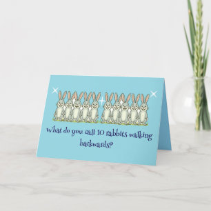 🐰 "A Receding Hareline" Vaderdag Bedankkaart