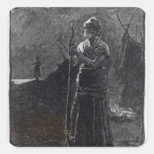 A Red River Colonist, 1878 Vierkante Sticker