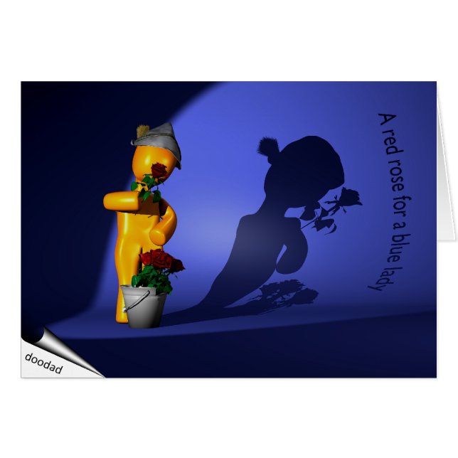 A red rose for a blue lady (Voorkant Horizontaal)