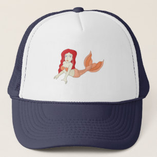A Redhead Mermaid Trucker Pet