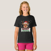 A reindeer-themed T-shirt for Christmas decoration (Devant entier)