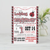 Ă?res invitations d'anniversaire de coccinelle (Debout devant)