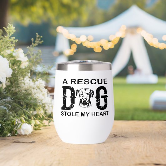 A rescue Dog Steal My Heart Dog Lover Design (Mariage (pivoté))