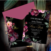 A Rich Bouquet Save the Date Wedding Invitation Kaart