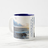 "A Rising Wave" 11 oz. mok (Voorkant links)