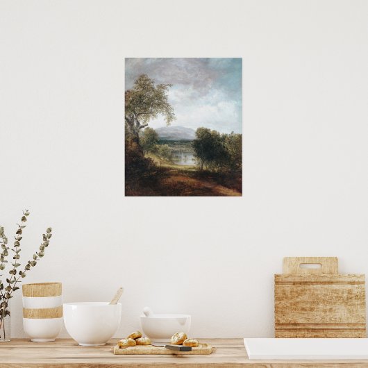 A River Glimpse (CA. 1843-50) Poster (Cuisine)