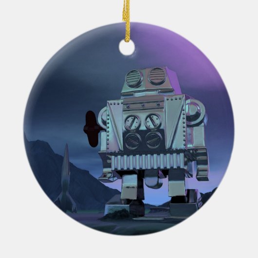A Robot Moon Walker Ornament (Achterkant)