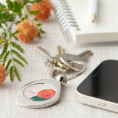 A Rose For Your Heart Sleutelhanger (Zijkant)