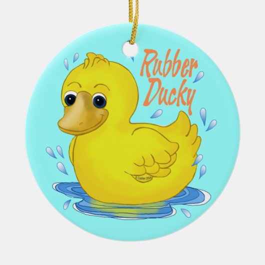 A Rubber Duck Keramisch Ornament (Voorkant)