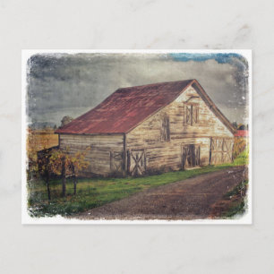 A Rustic Barn Briefkaart