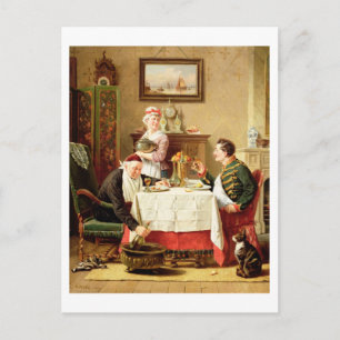 A Satisfying Meal, 1883 (olie op canvas) Briefkaart