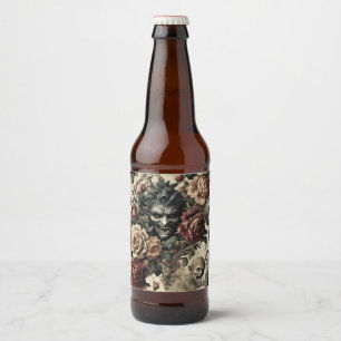 A Savage Sanctum - Gotisch Victoriaans ontwerp Bier Etiket