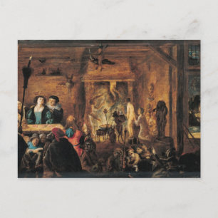 A Scene of Sorcery, 1633 Briefkaart