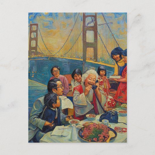 A Scenic Dinner at the Bridge Briefkaart (Voorkant)