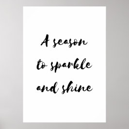 A season to sparkle and shine poster