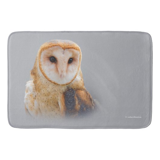 A Serene Barn Owl Badmat (Voorkant)