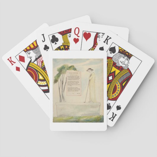 A Shepherd Reading the Epitaph, from Elegy Written Pokerkaarten (Achterkant)