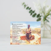 A Shepherd's gebed Briefkaart (Staand voorkant)