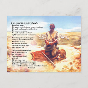 A Shepherd's gebed Briefkaart