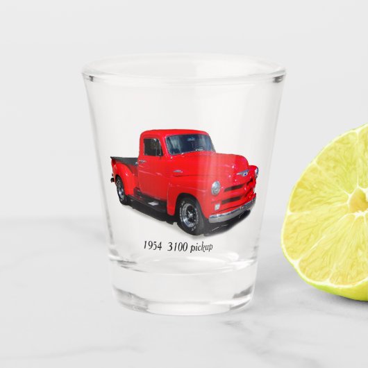 A Shot 1954 3100 camionnette rouge verre abattu (Devant)