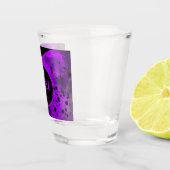 A Shot 21e Anniversaire Paint Violet Splatter Verre de ti (Droite)