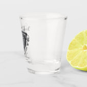 A Shot 25e anniversaire du Mariage Verre de tir cardiaque (Droite)