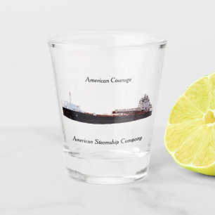A Shot American Courshot verre