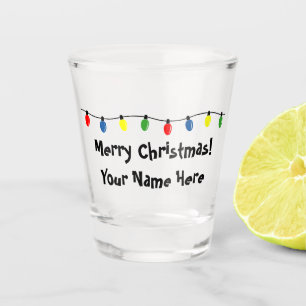 A Shot Ampoules colorées des arbres de Noël en verre abat