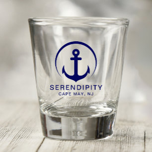 A Shot Ancre de bateau moderne Verre de tir nautique
