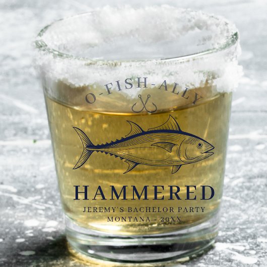 A Shot Bachelor Party Groom Squad Voyage de pêche verre d