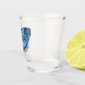A Shot Beau Verre de prise de plume (Droite)