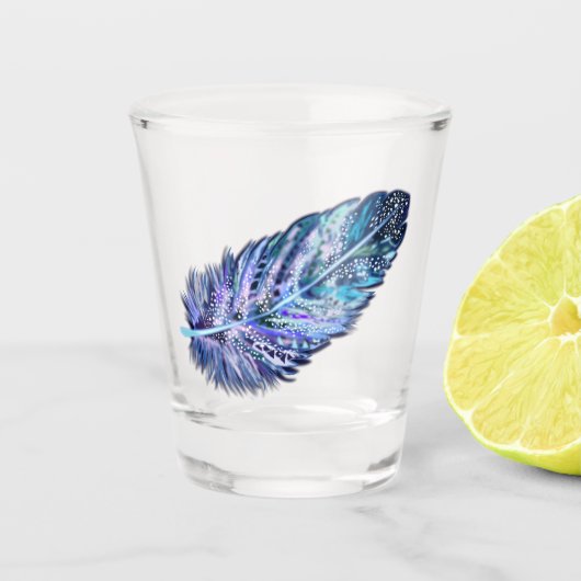 A Shot Beau Verre de prise de plume (Devant)