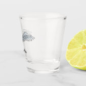 A Shot Bleu gris ailes en verre (Droite)